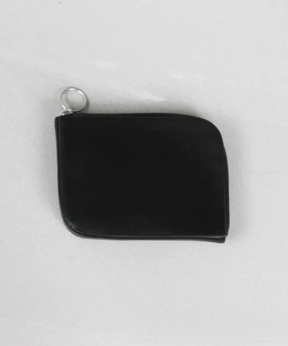 ED ROBERT JUDSON WATER REPELLENT L-ZIP PURSE "BLACK"