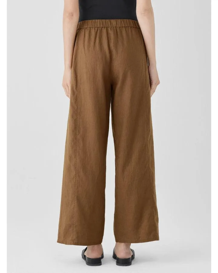 Eileen Fisher Linen Wide Trouser Pant