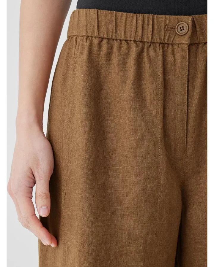 Eileen Fisher Linen Wide Trouser Pant