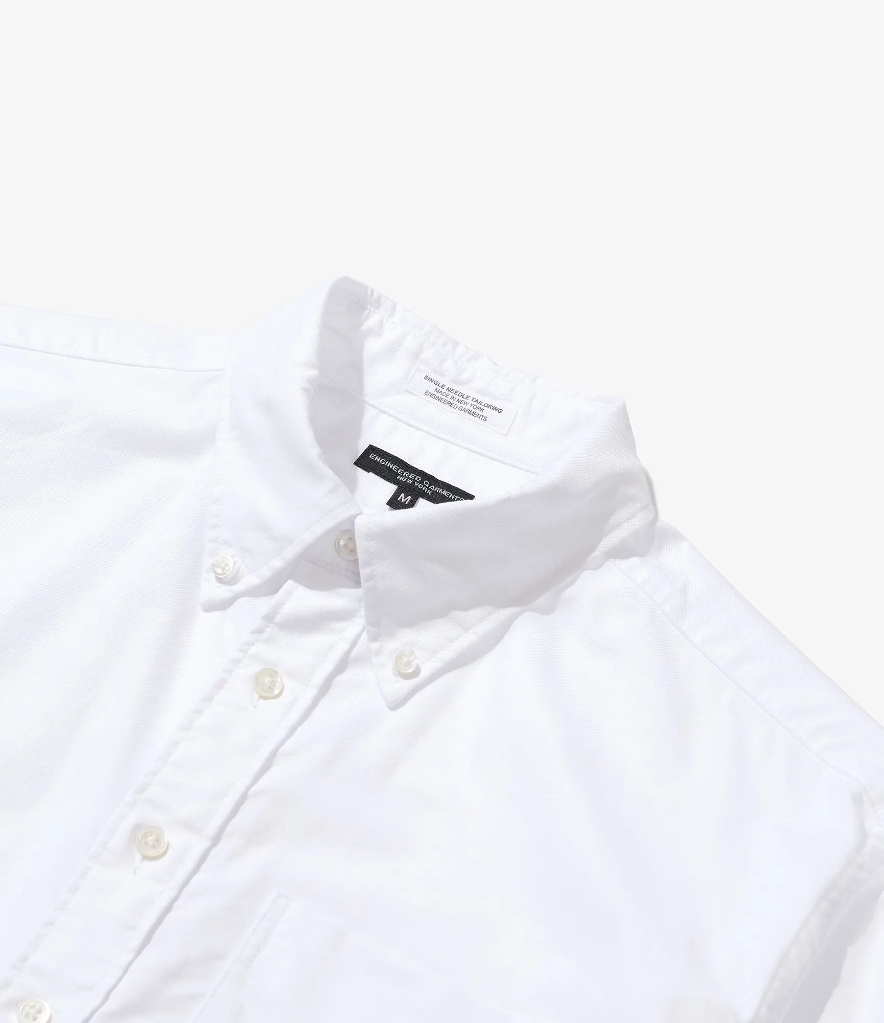Engineered Garments 19 Century BD Shirt - White Cotton Oxford