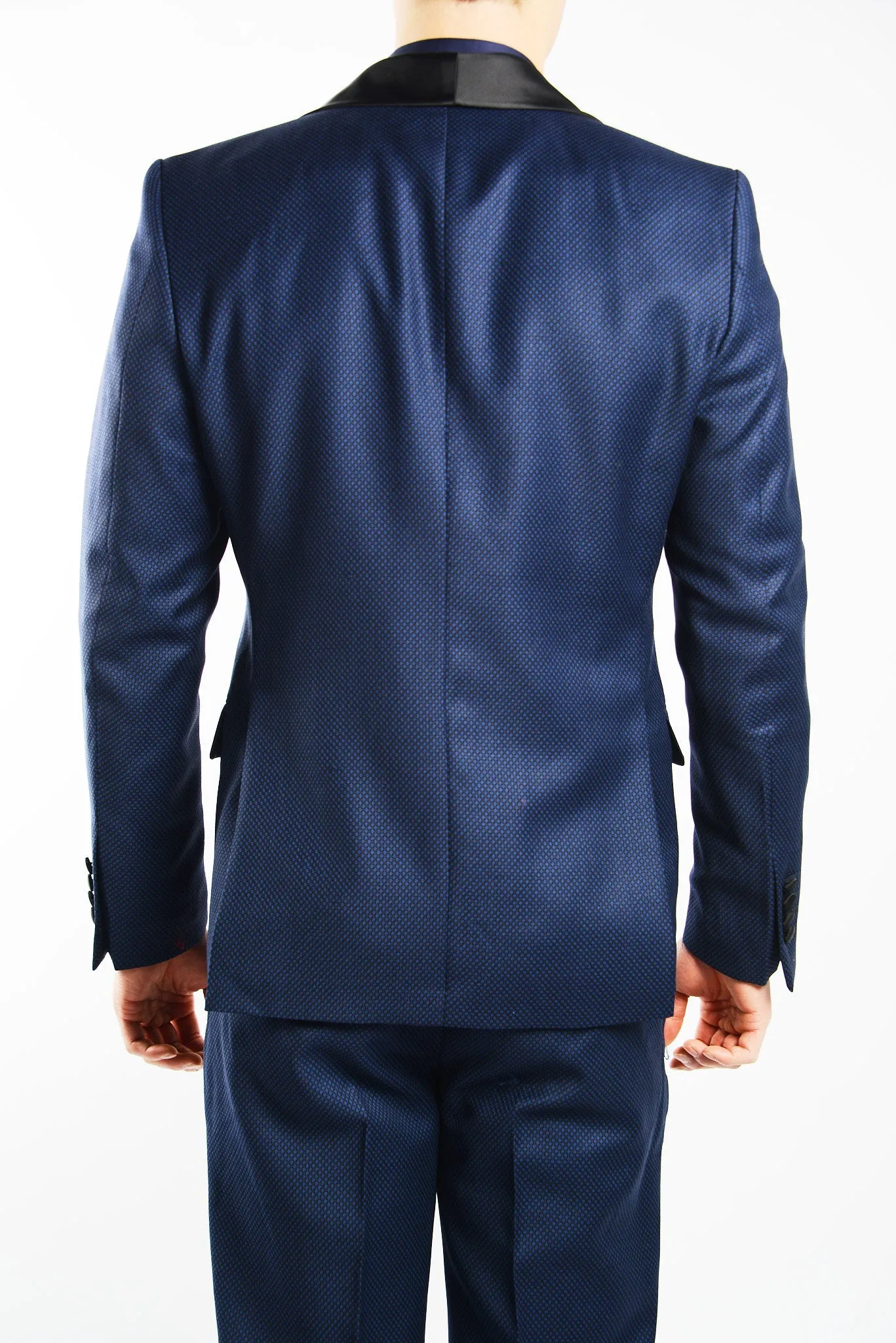 Euro Mini Grid Tuxedo Pant