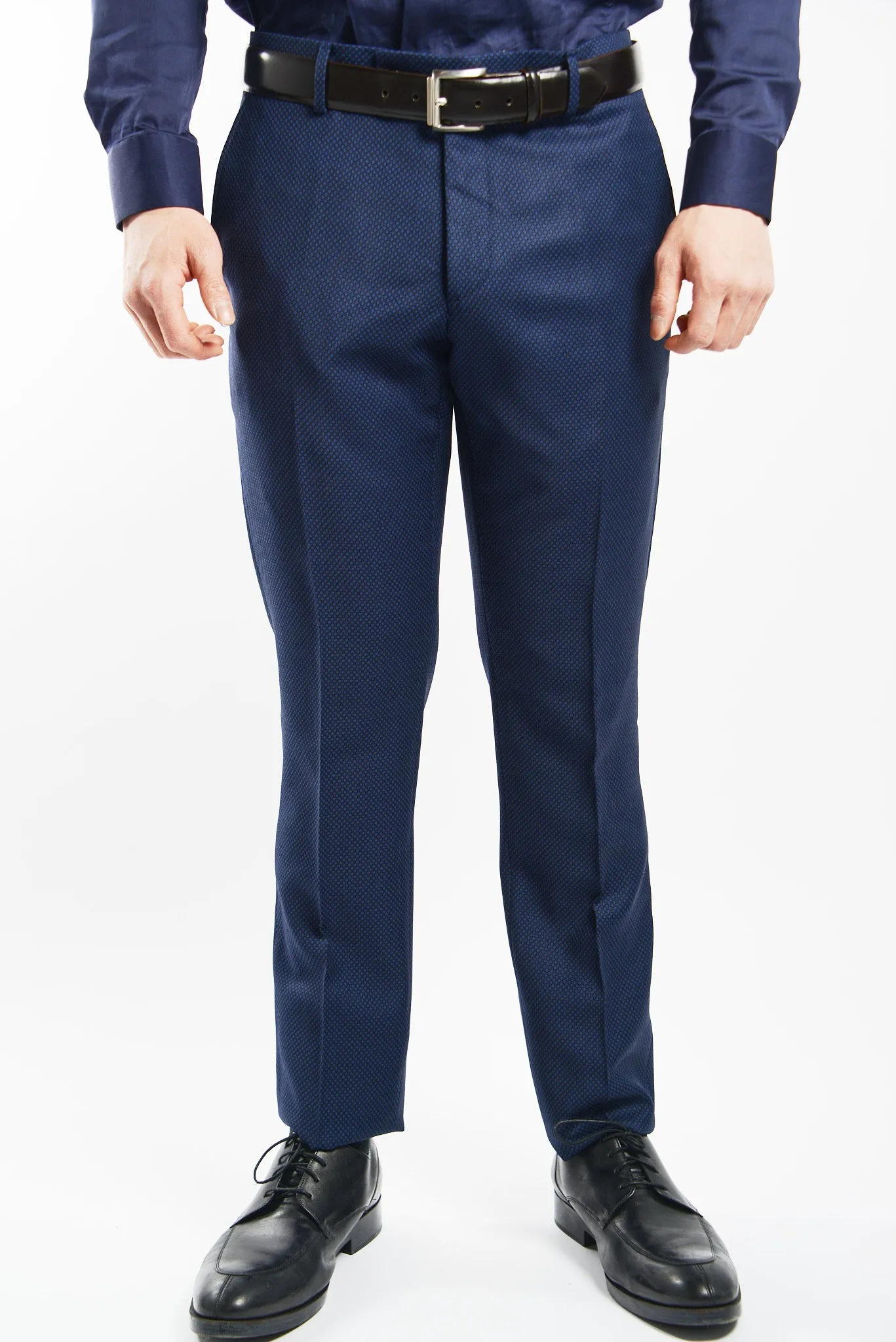 Euro Mini Grid Tuxedo Pant