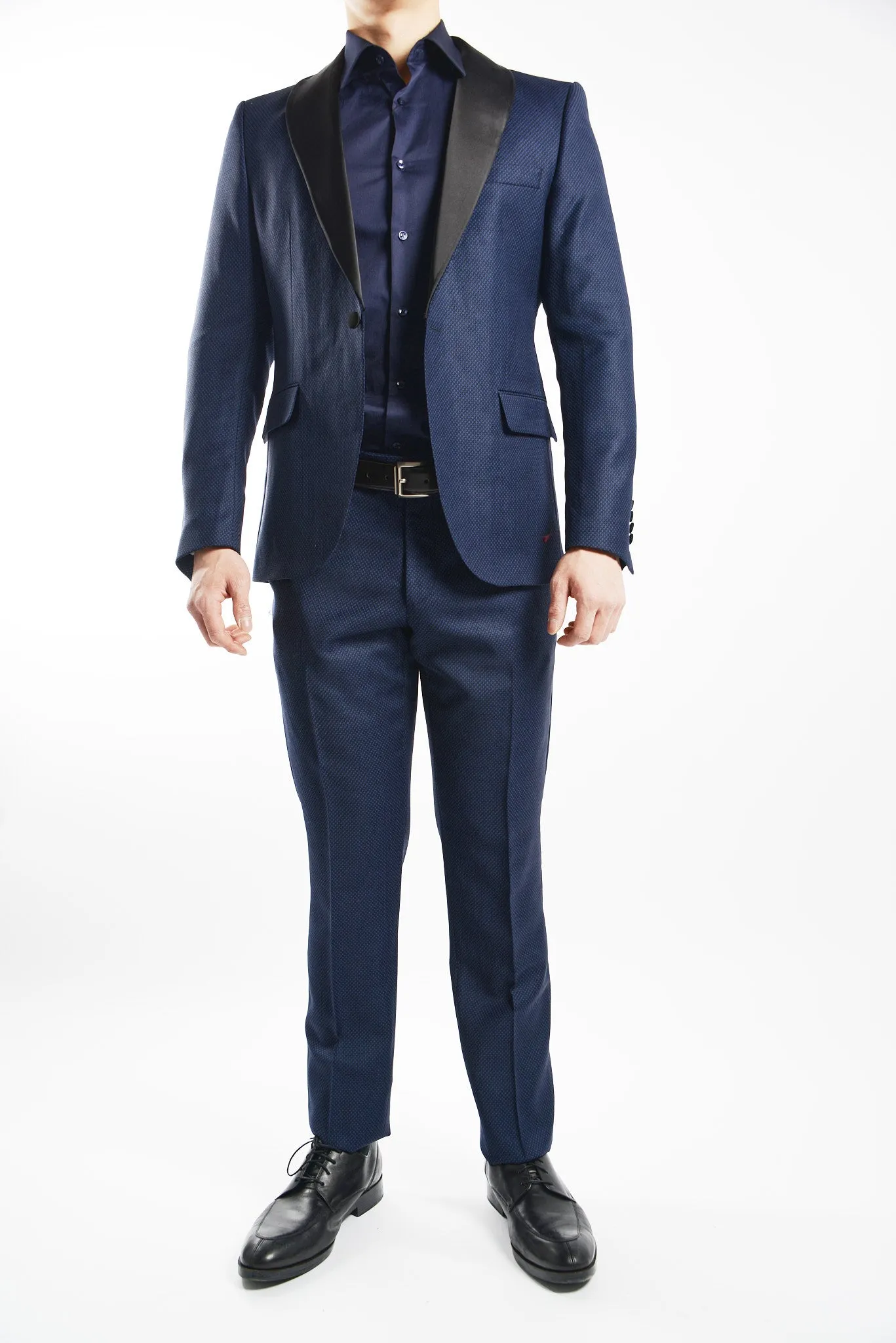Euro Mini Grid Tuxedo Pant