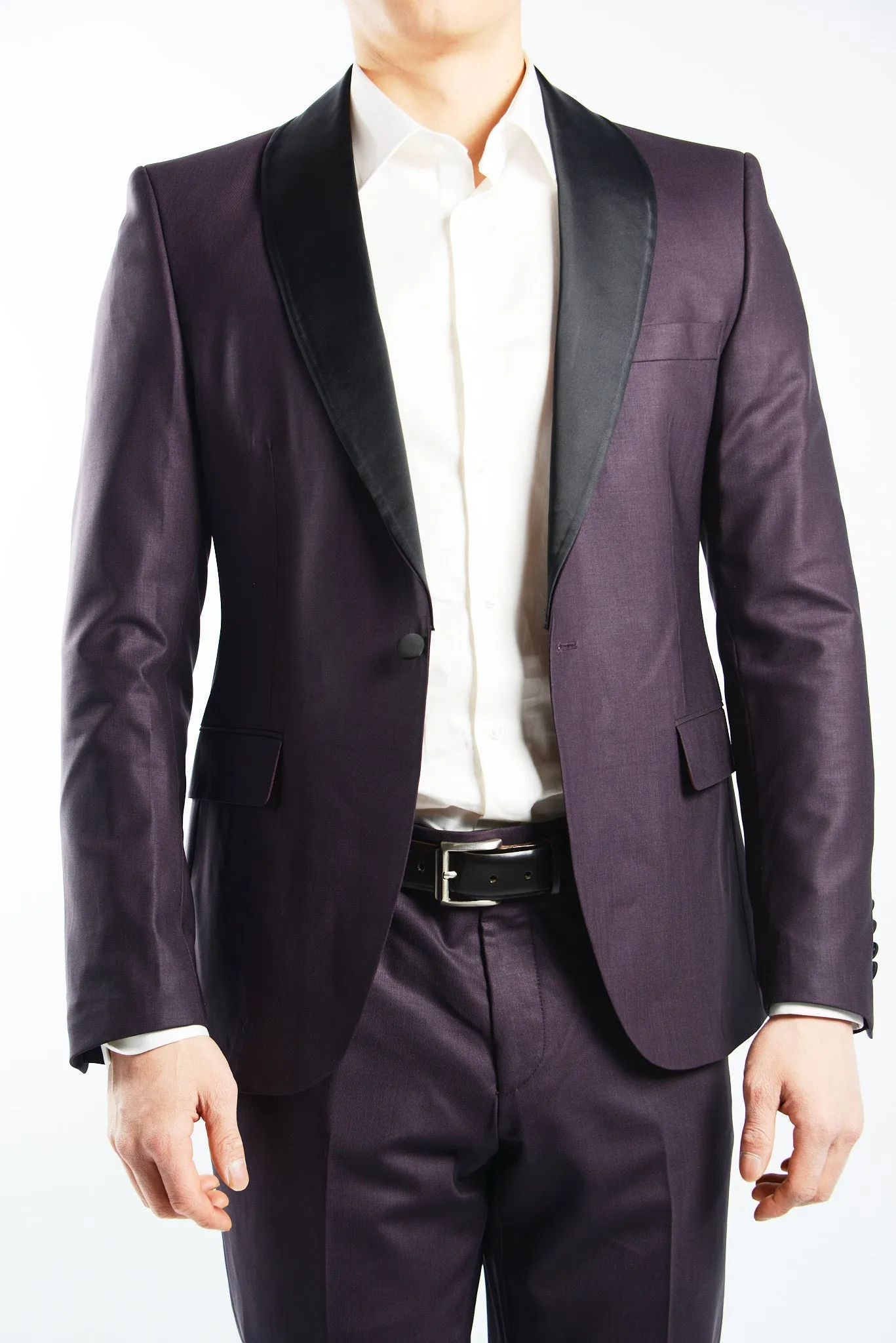 Euro Solid Tuxedo Pant