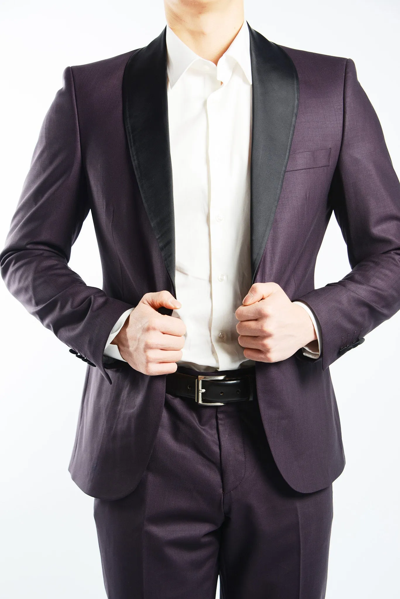 Euro Solid Tuxedo Pant