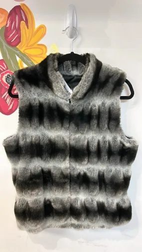 Fabulous Furs Donna Salyers Faux Fur Vest, M (retail $200)