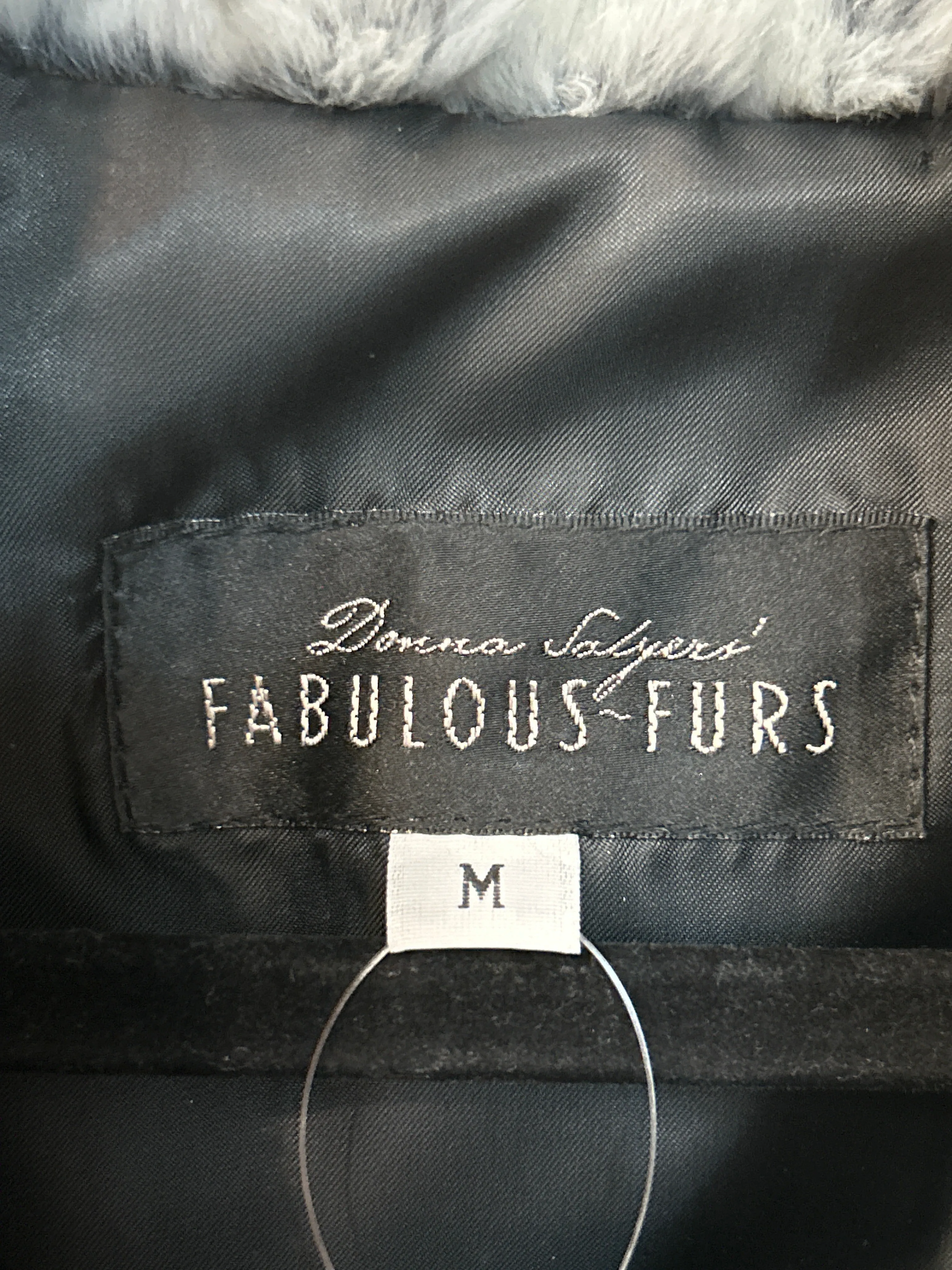 Fabulous Furs Donna Salyers Faux Fur Vest, M (retail $200)