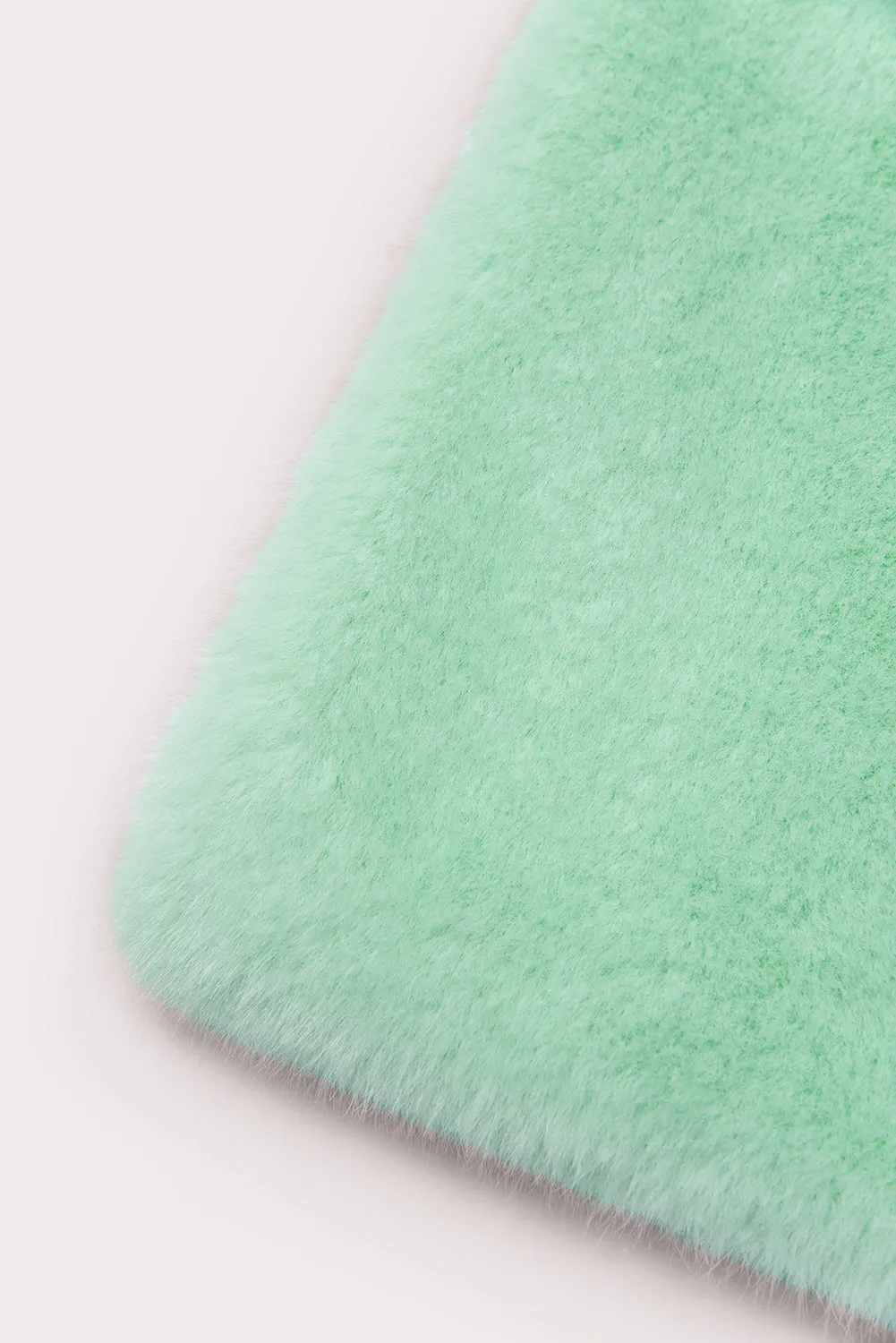 Fletcher Scarf Mint Faux Fur
