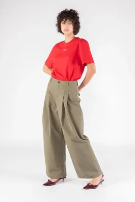 Gabardine Pants - Army Green