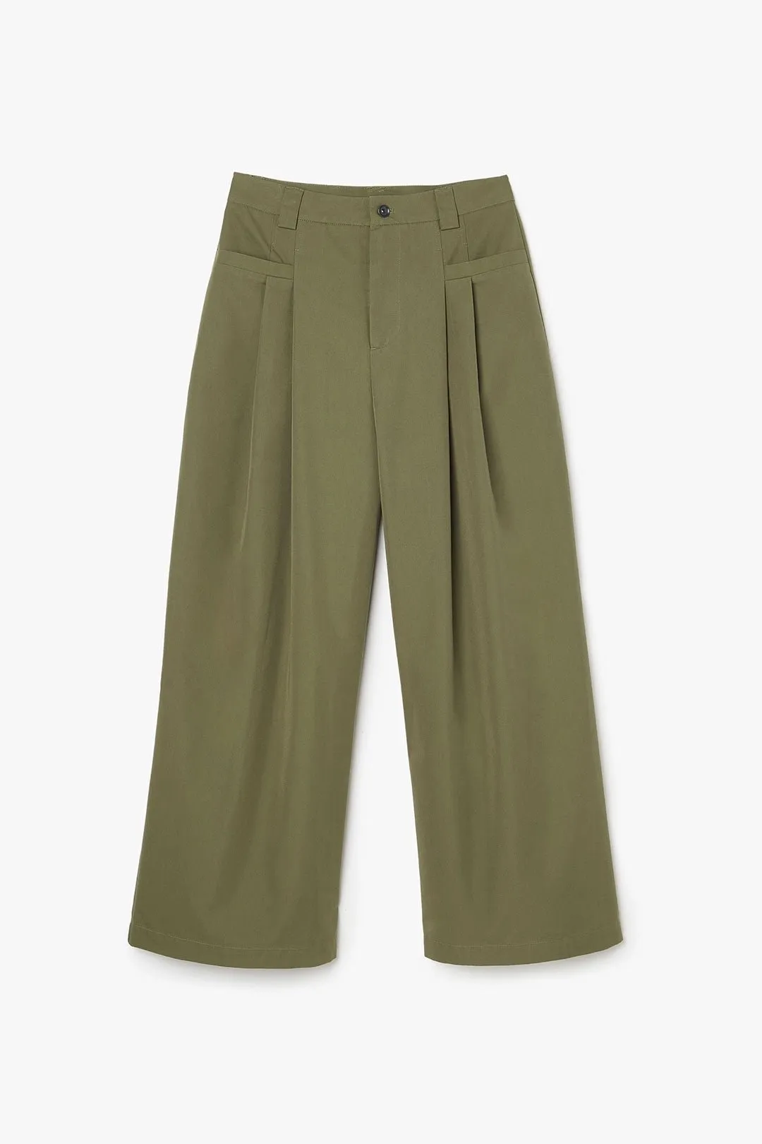 Gabardine Pants - Army Green