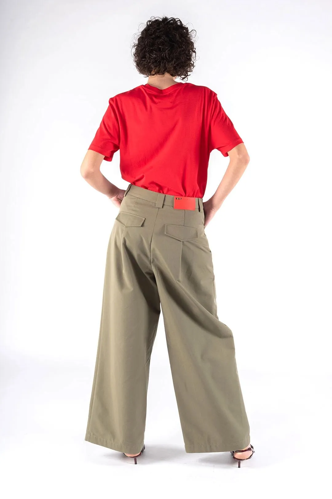 Gabardine Pants - Army Green