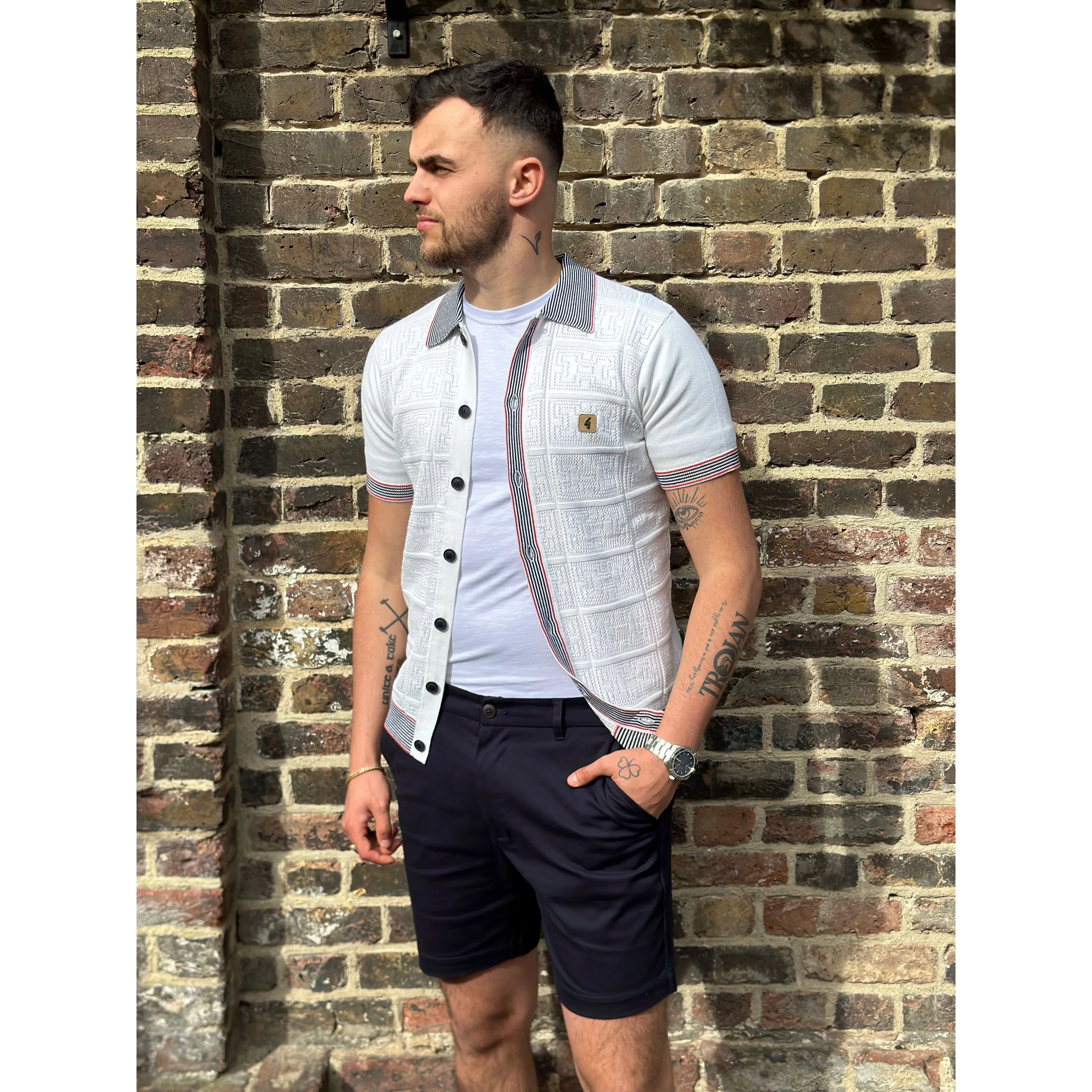 Gabicci - Cooper Cotton Twill Navy - Shorts