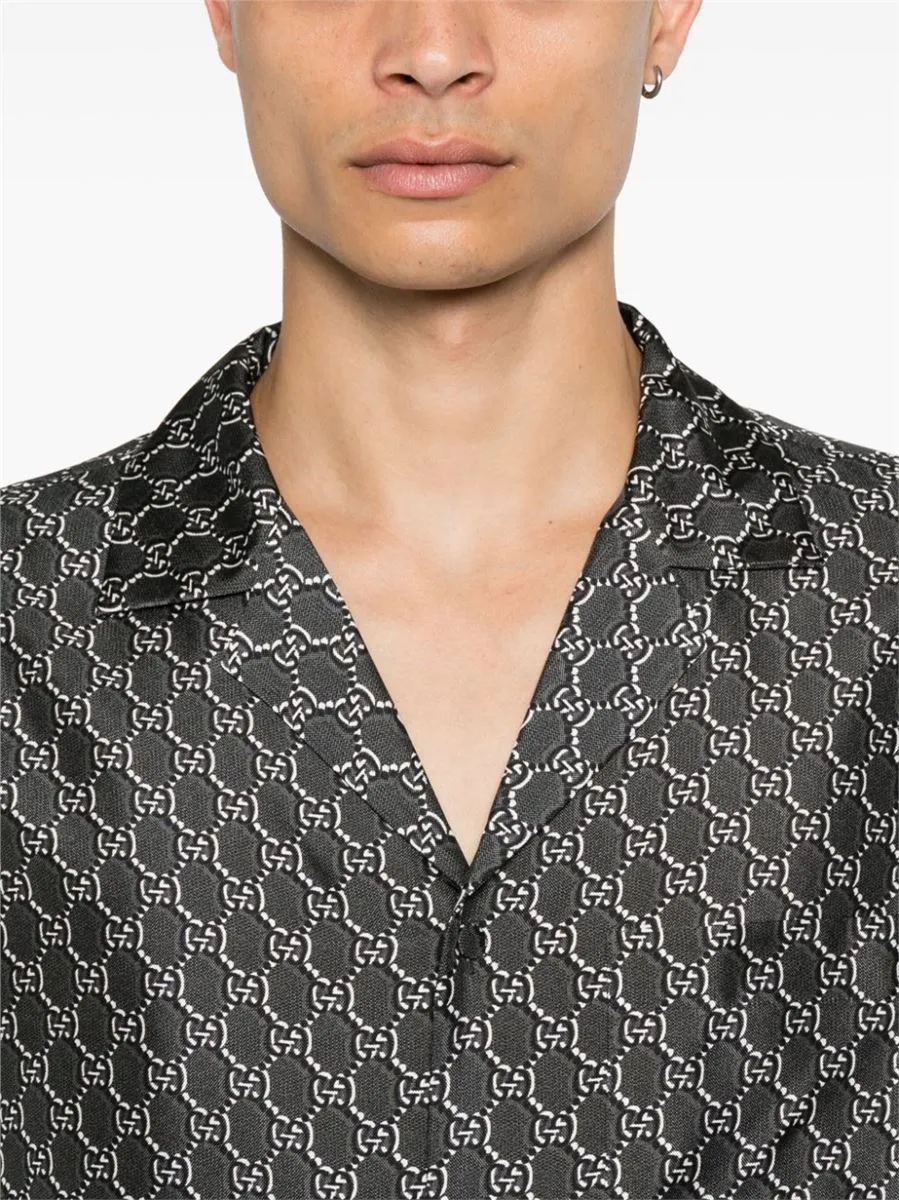 GG-PRINT SILK SHIRT