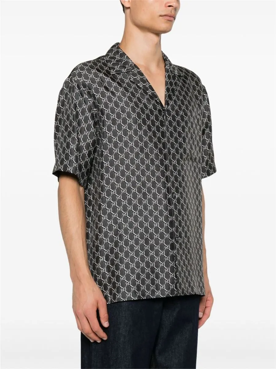 GG-PRINT SILK SHIRT