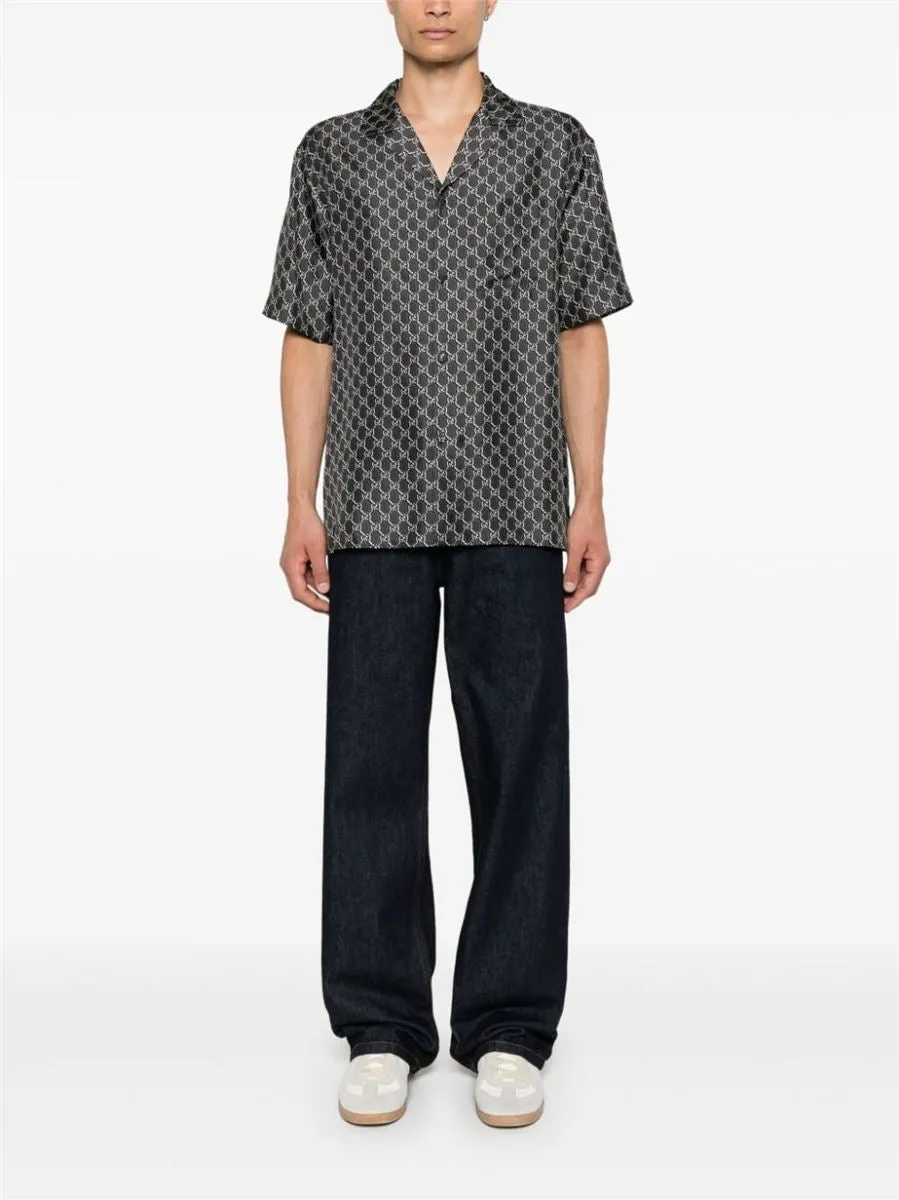 GG-PRINT SILK SHIRT
