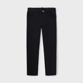Girls Black Pull-on Pants