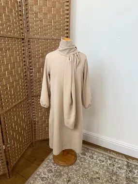 Girls Layli Hooded Abaya cream