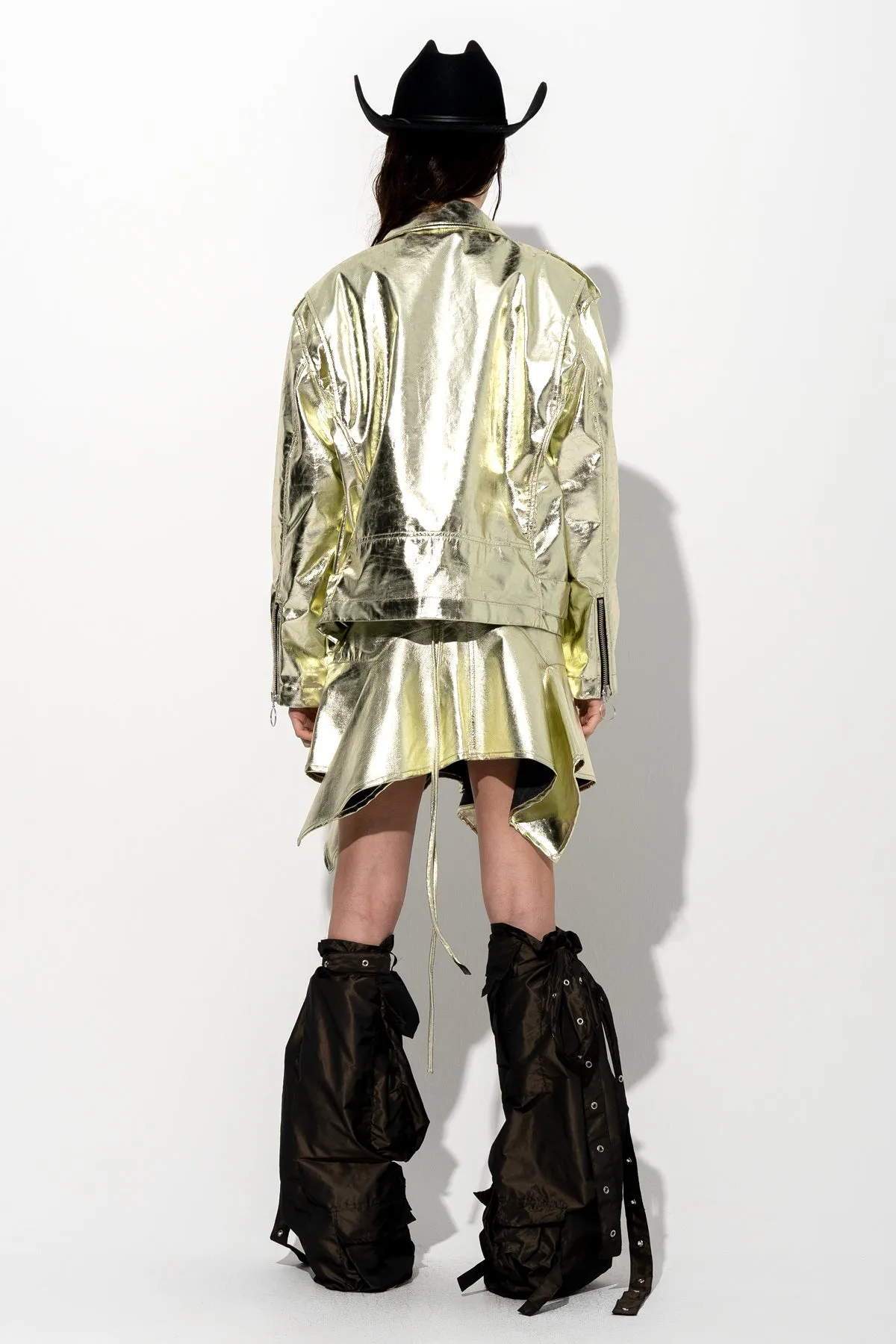 GOLD BIKER JACKET