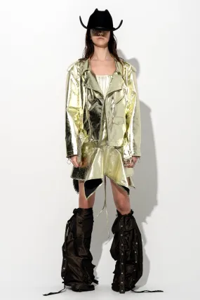 GOLD BIKER JACKET