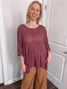 Good Girl Sweater in Plum