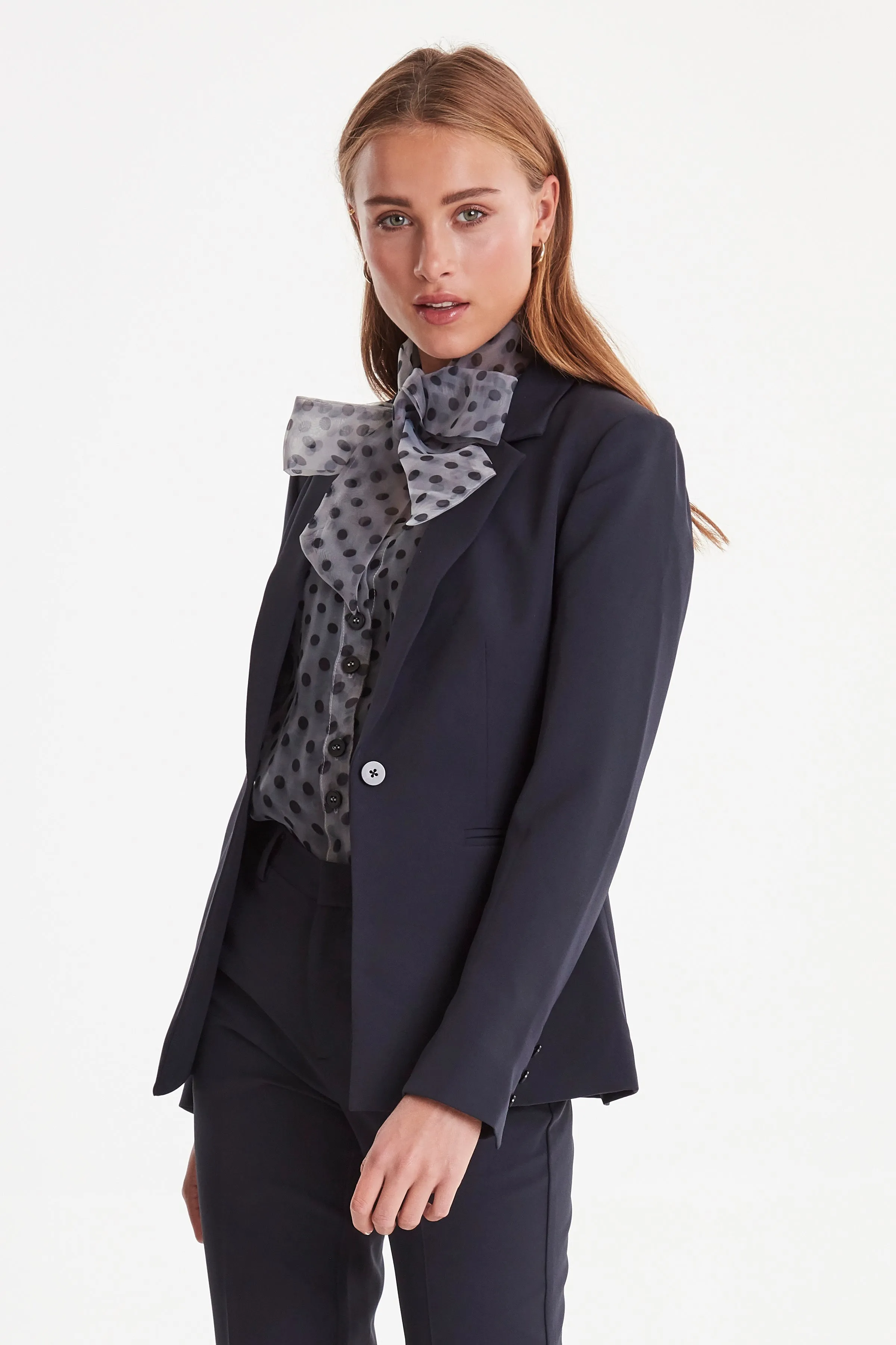 ICHI Kate Navy Blazer