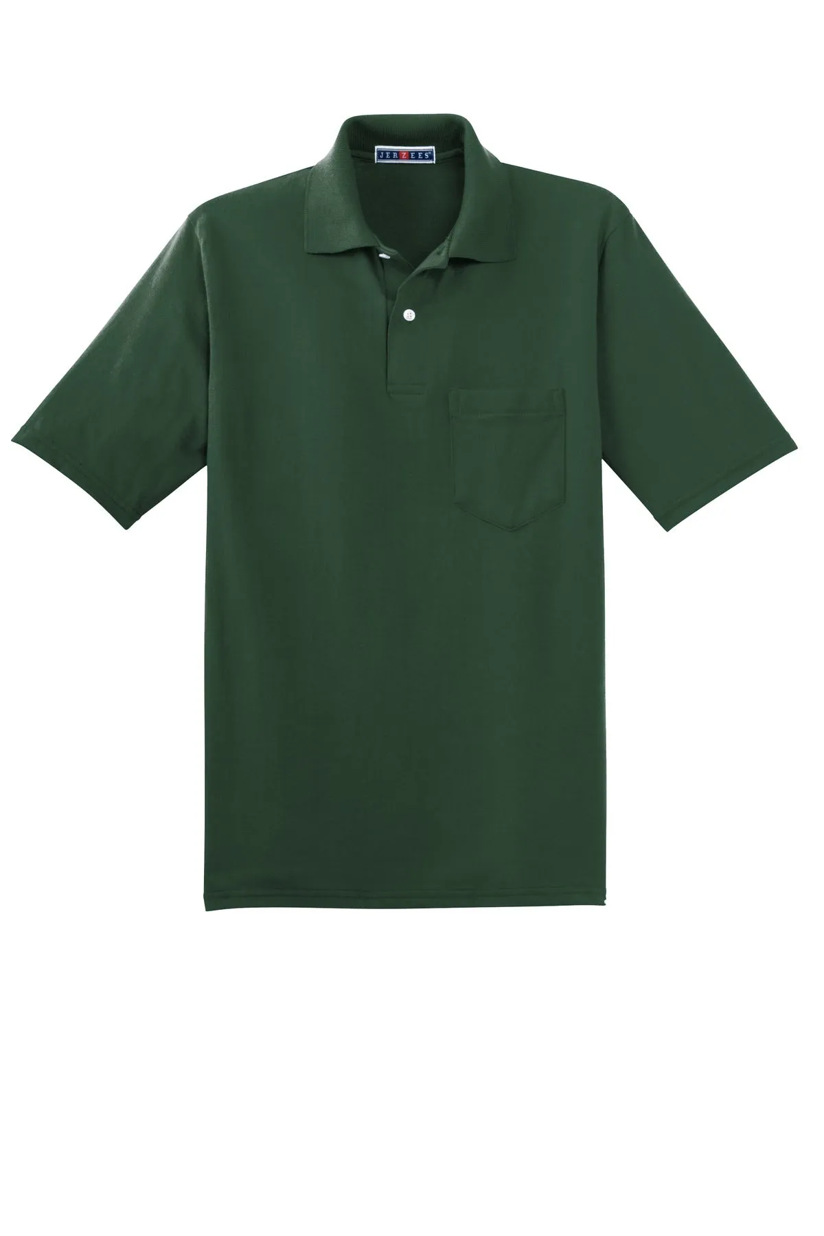 Jerzees -SpotShield™ 5.4-Ounce Jersey Knit Sport Shirt with Pocket. 436MP