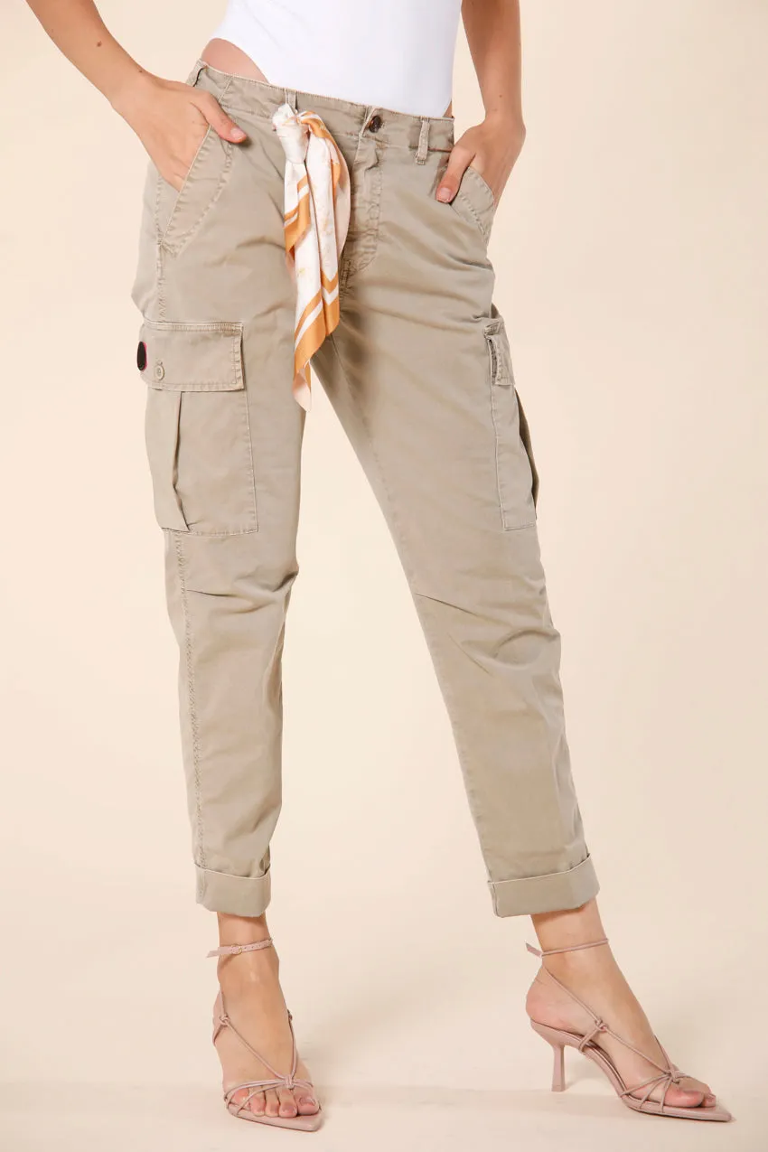 Judy Archivio W pantalone cargo donna in twill di cotone icon washes relaxed