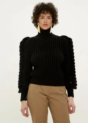 KNITTED BLACK  JUMPER