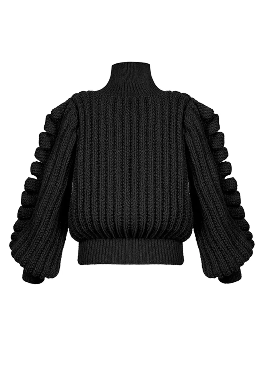 KNITTED BLACK  JUMPER