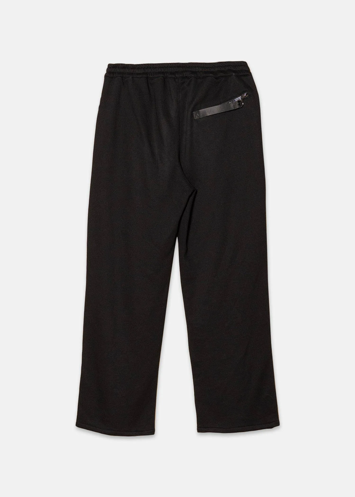 Konus Men's Wide Print Patch French Terry Sweatpants in Black