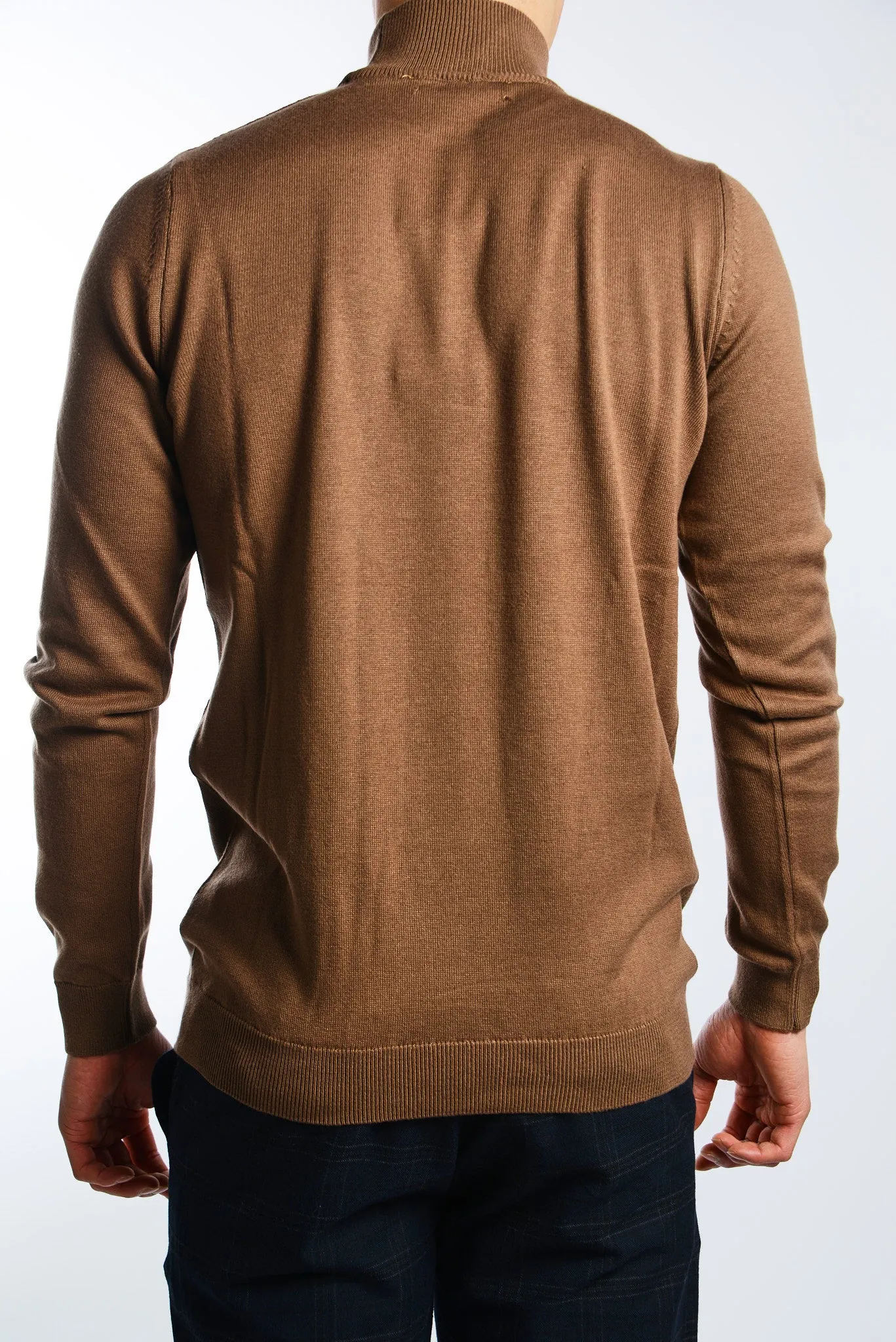 Leeds Slim Fit Mockneck Euro Sweater