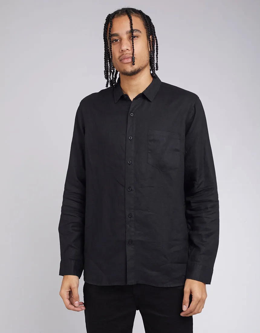 Linen Shirt - Black