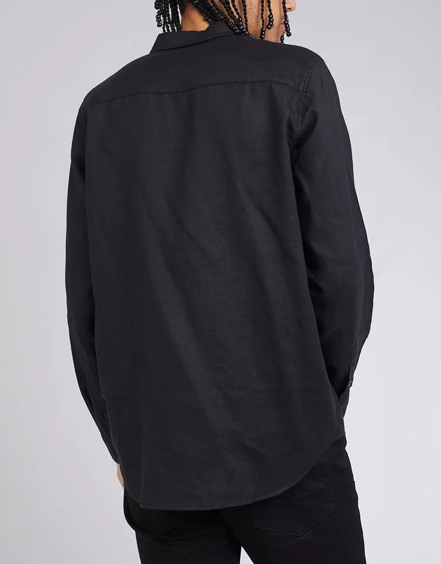Linen Shirt - Black