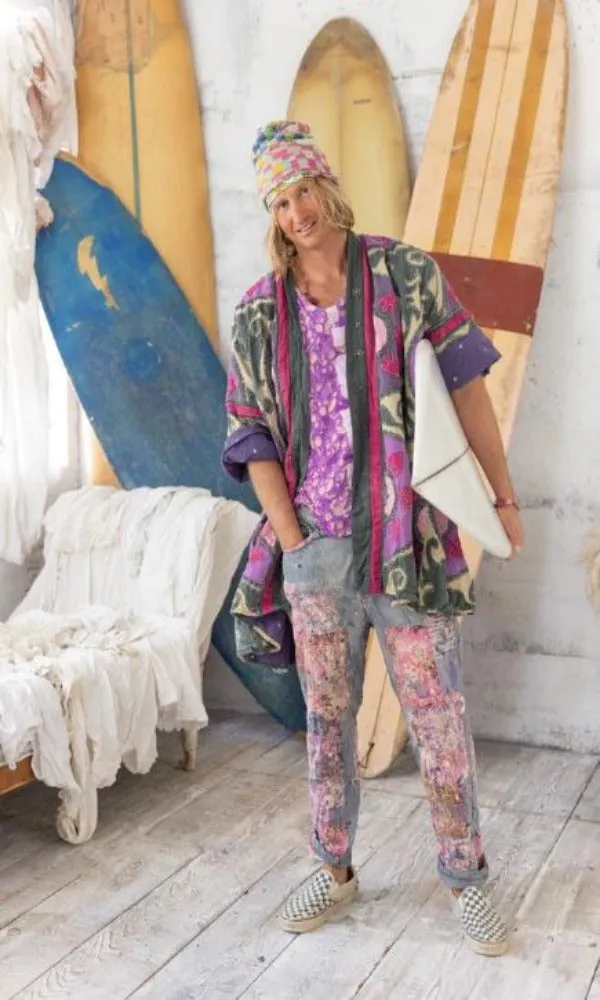 Magnolia Pearl - Jacket 587 - Applique Hippie Coat - Bazaar