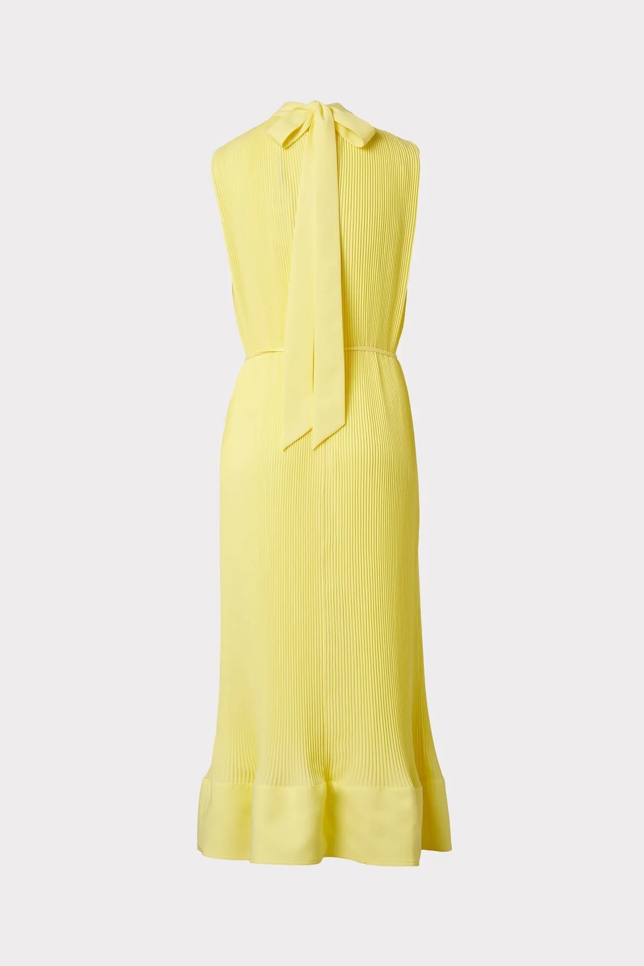 Melina Solid Pleated Dress