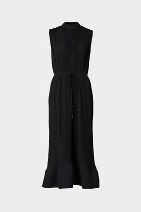 Melina Solid Pleated Dress