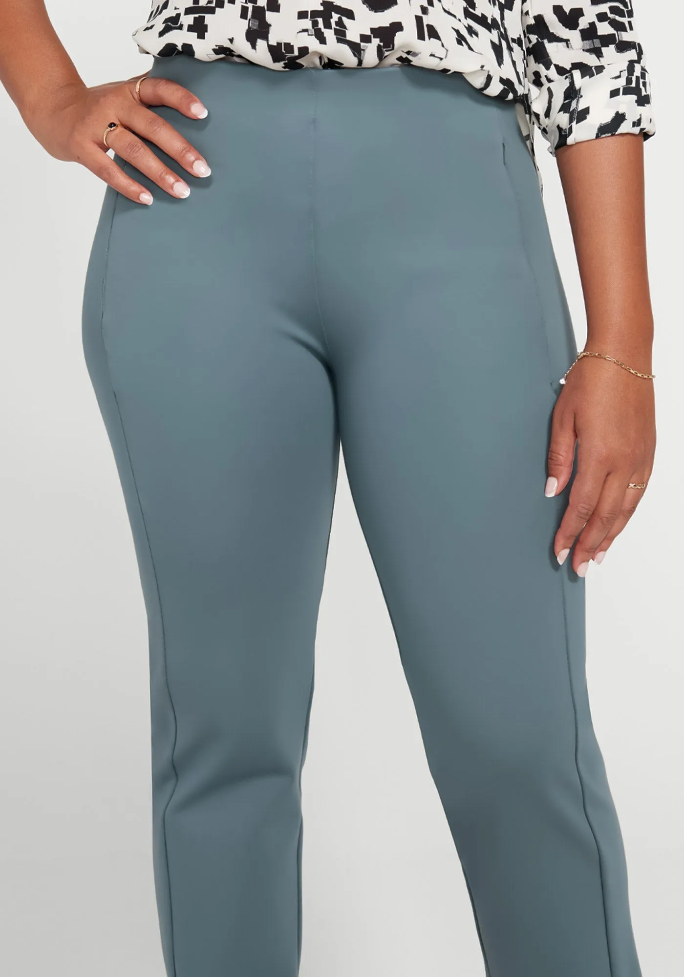 Monroe Crop Trouser | Straight (Blue Haze)