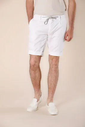 New York Golf 1 Pinces bermuda chino jogger uomo in jersey stretch slim