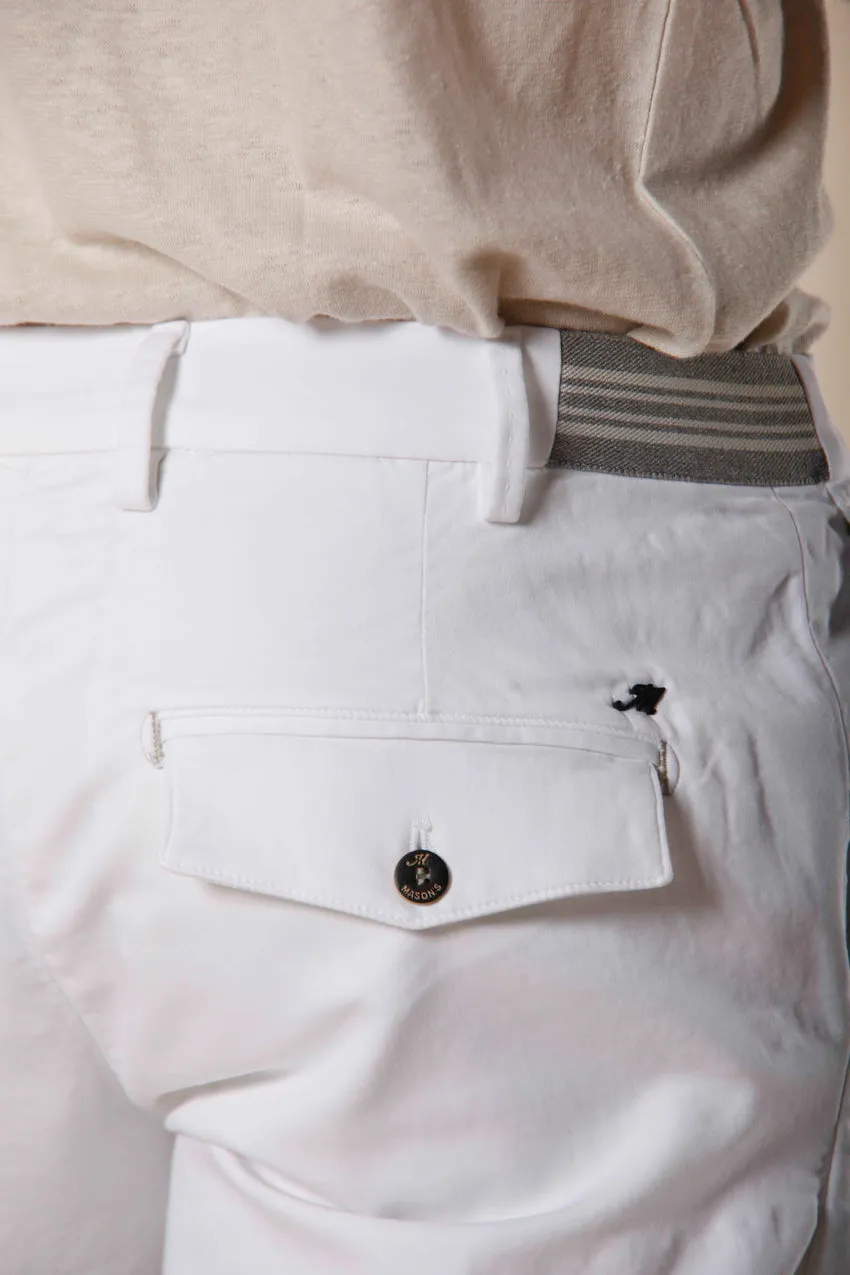 New York Golf 1 Pinces bermuda chino jogger uomo in jersey stretch slim