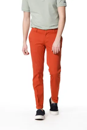 New York pantalone chino uomo in raso stretch regular fit ①