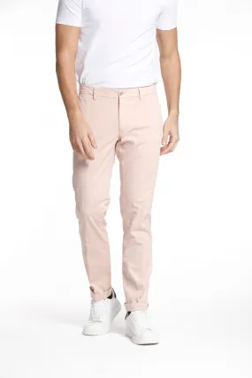 New York pantalone chino uomo in raso stretch regular fit ①