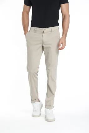 New York pantalone chino uomo in raso stretch regular fit ①