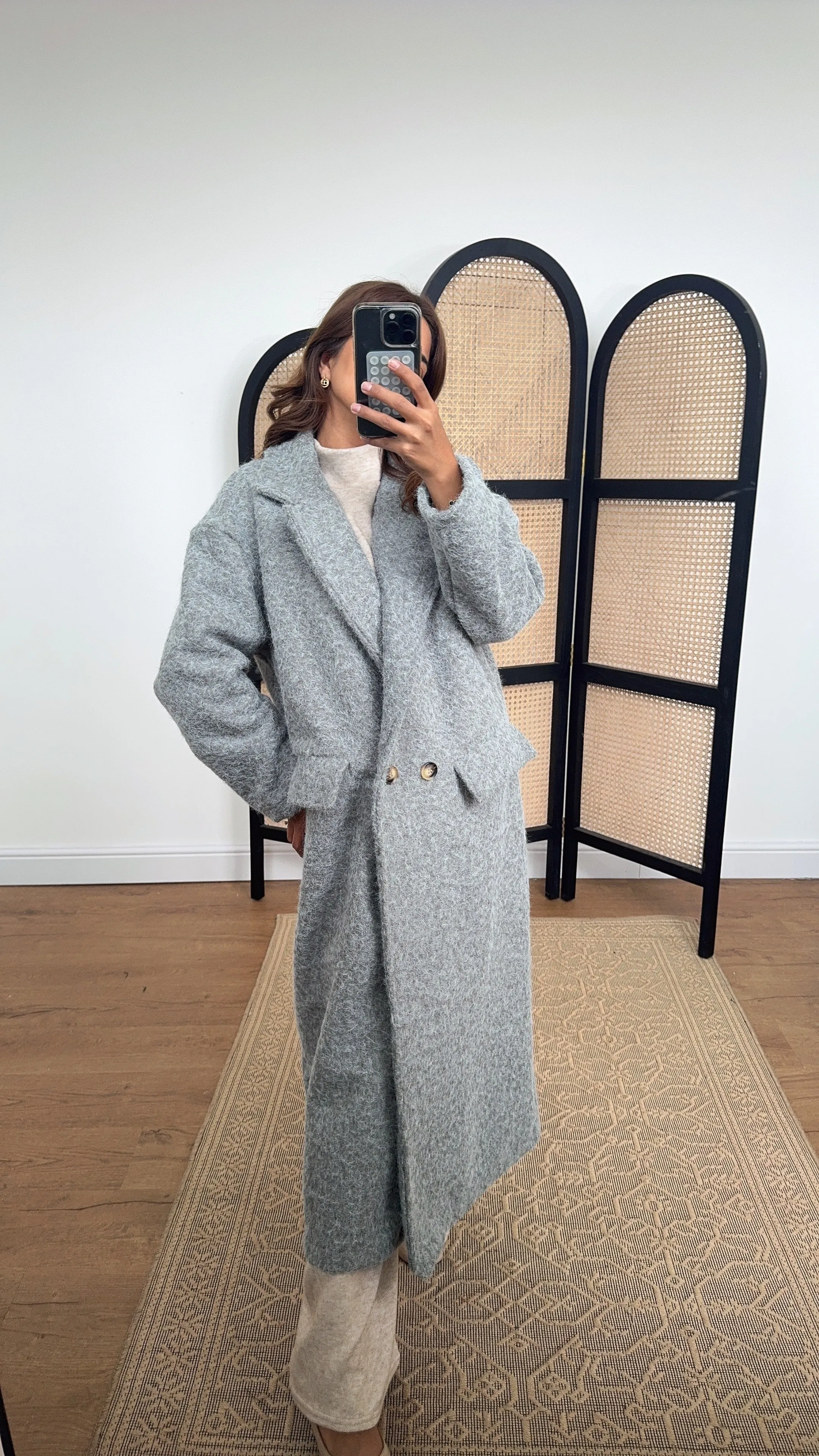 Nina coat in grey