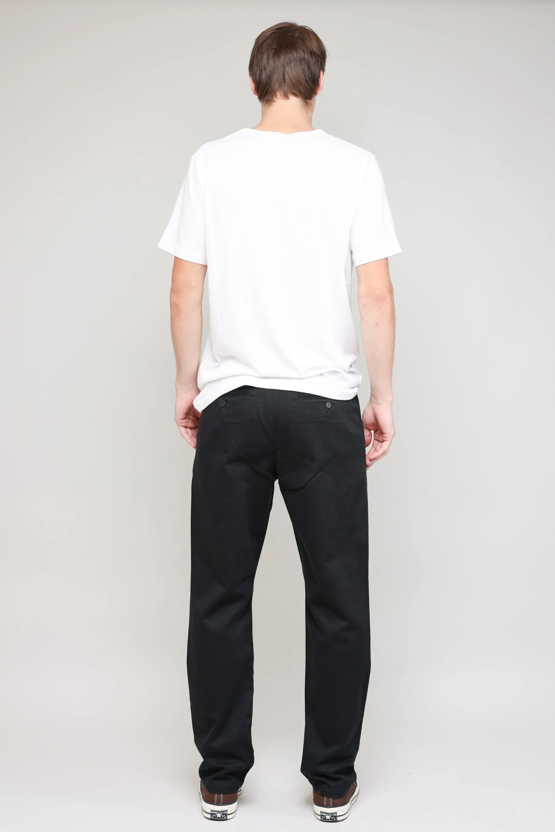 NS1201-1 Pleated Chino Texture Cloth in Black