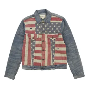 Ralph Lauren Denim & Supply Trucker Jacket with USA Flag Design