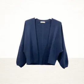 Patch Women Knitted Long Sleeve Short Cardigan