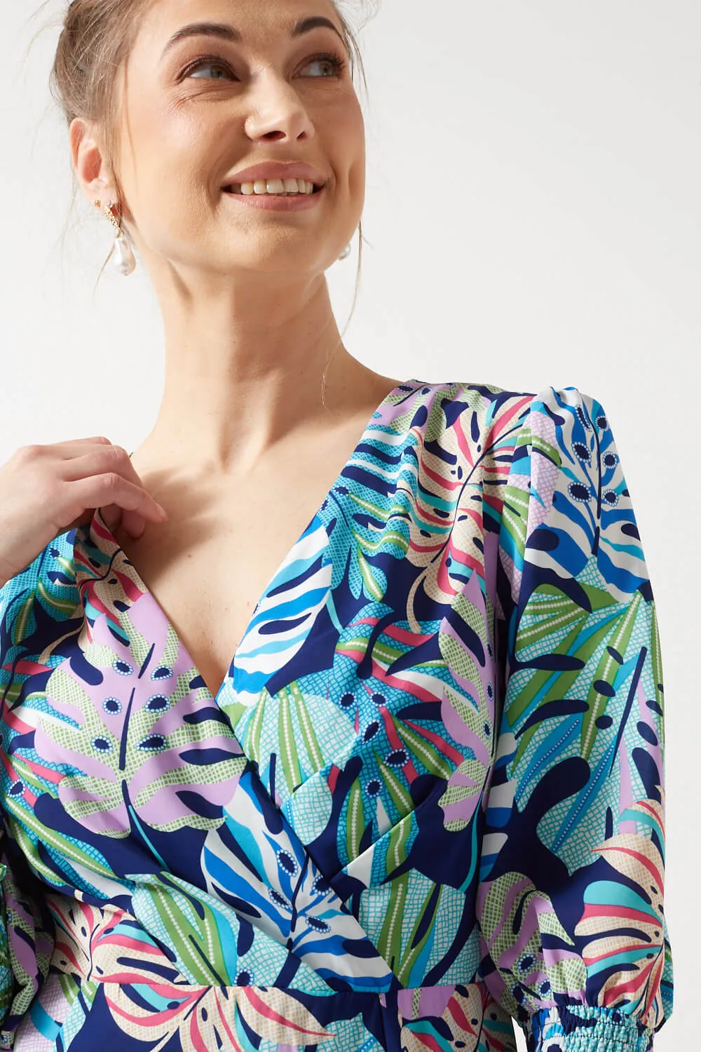 Pixie Daisy Wrap Front Dress