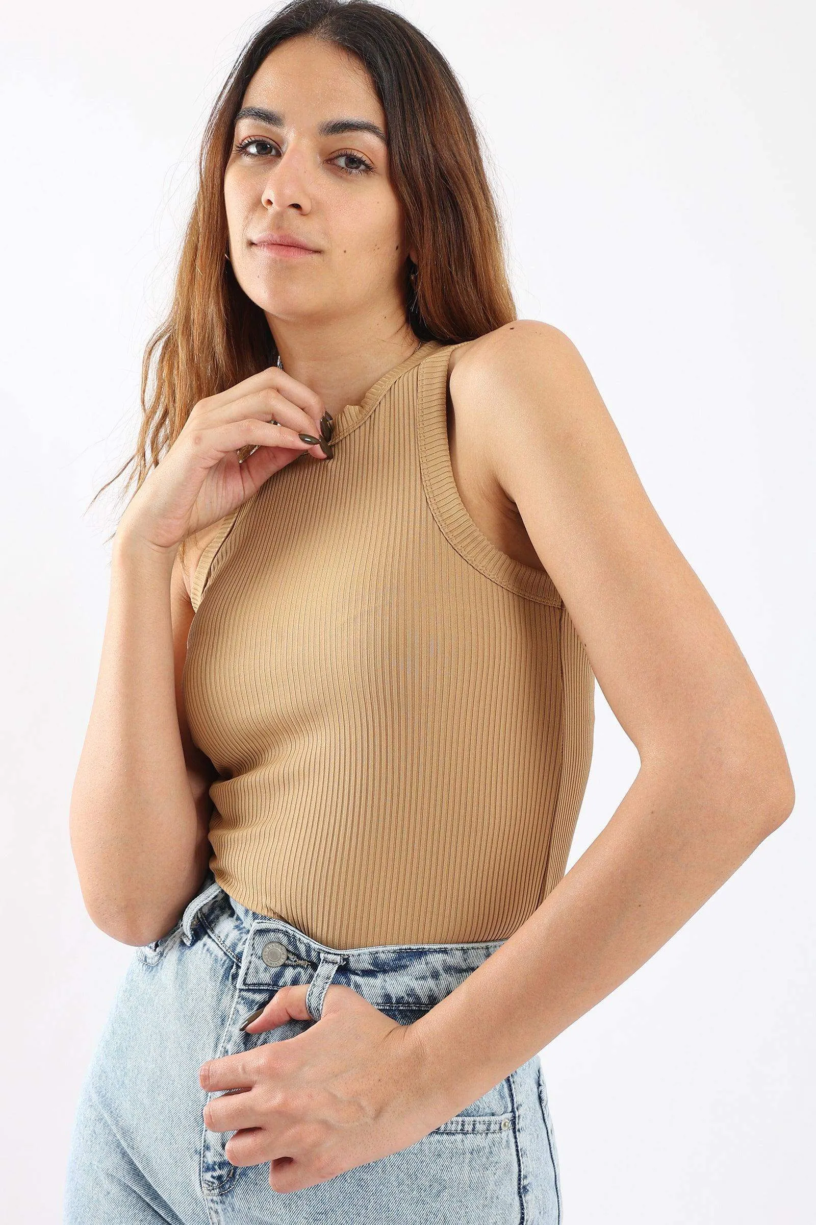 Racer Back Ribbed Top