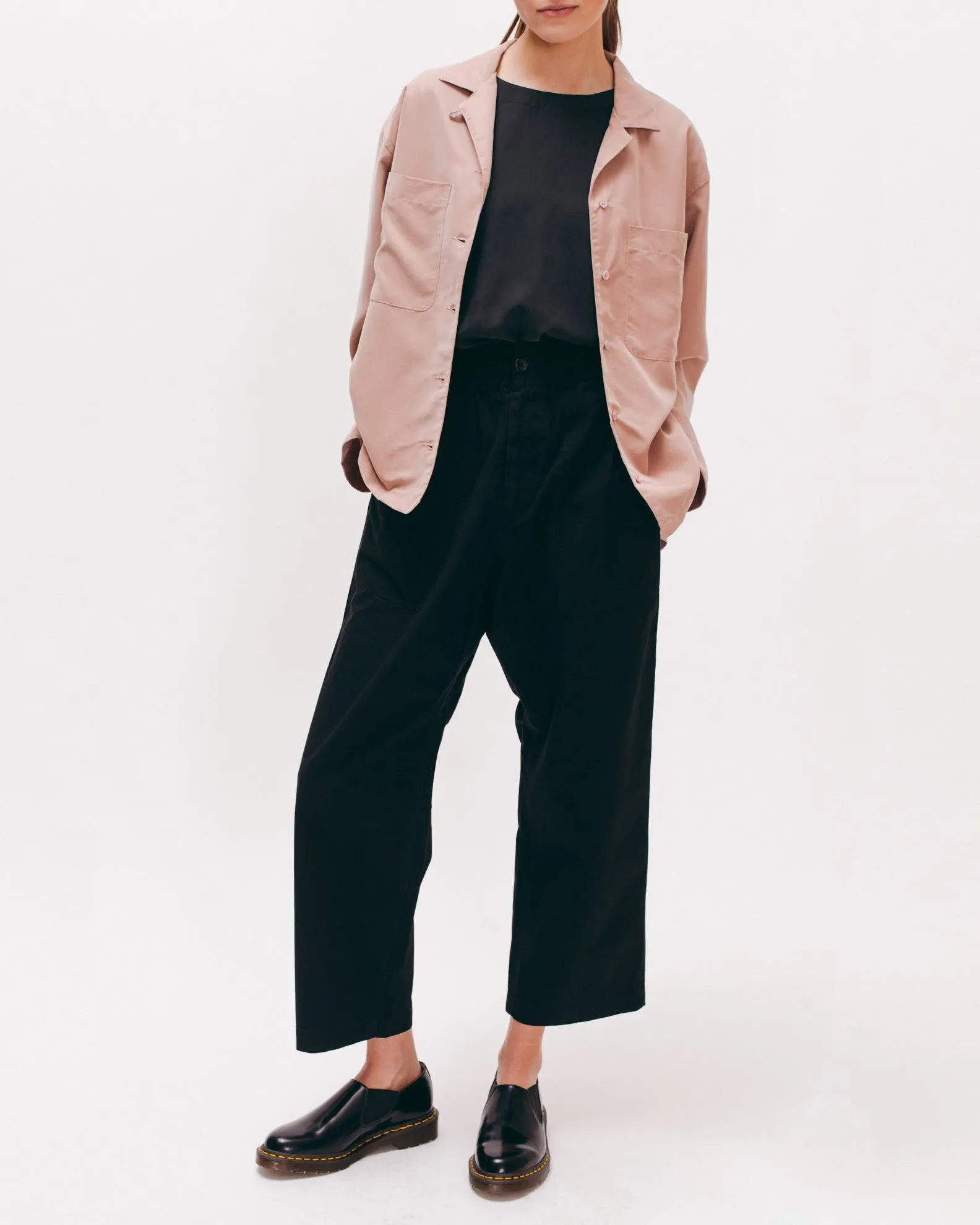 Rayon Silk LS Shirt - Coral W
