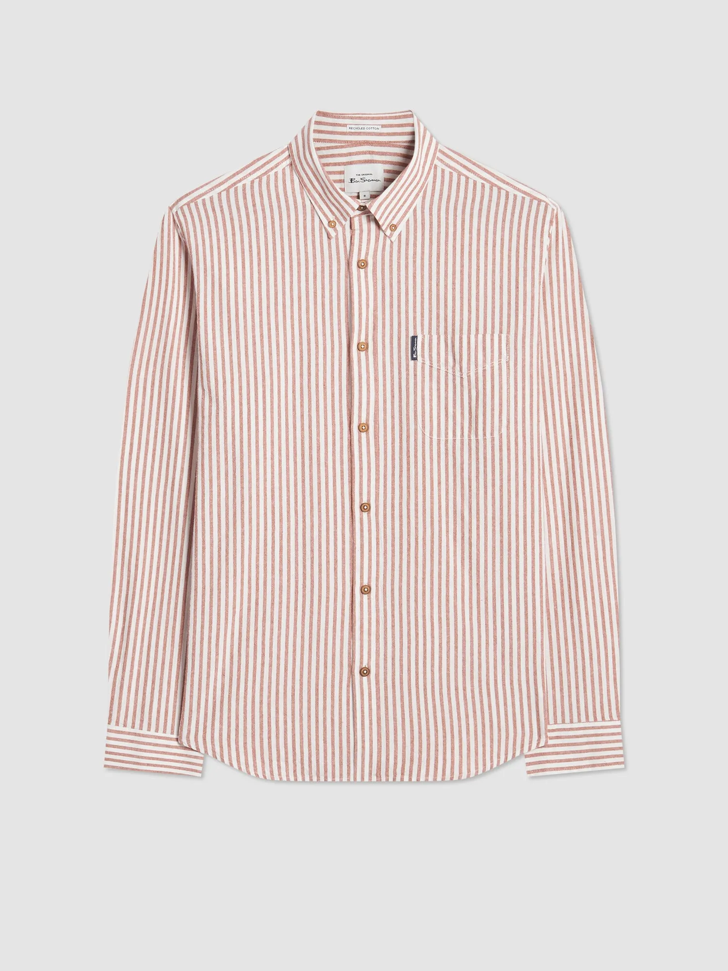 Recycled Cotton Oxford Stripe Shirt